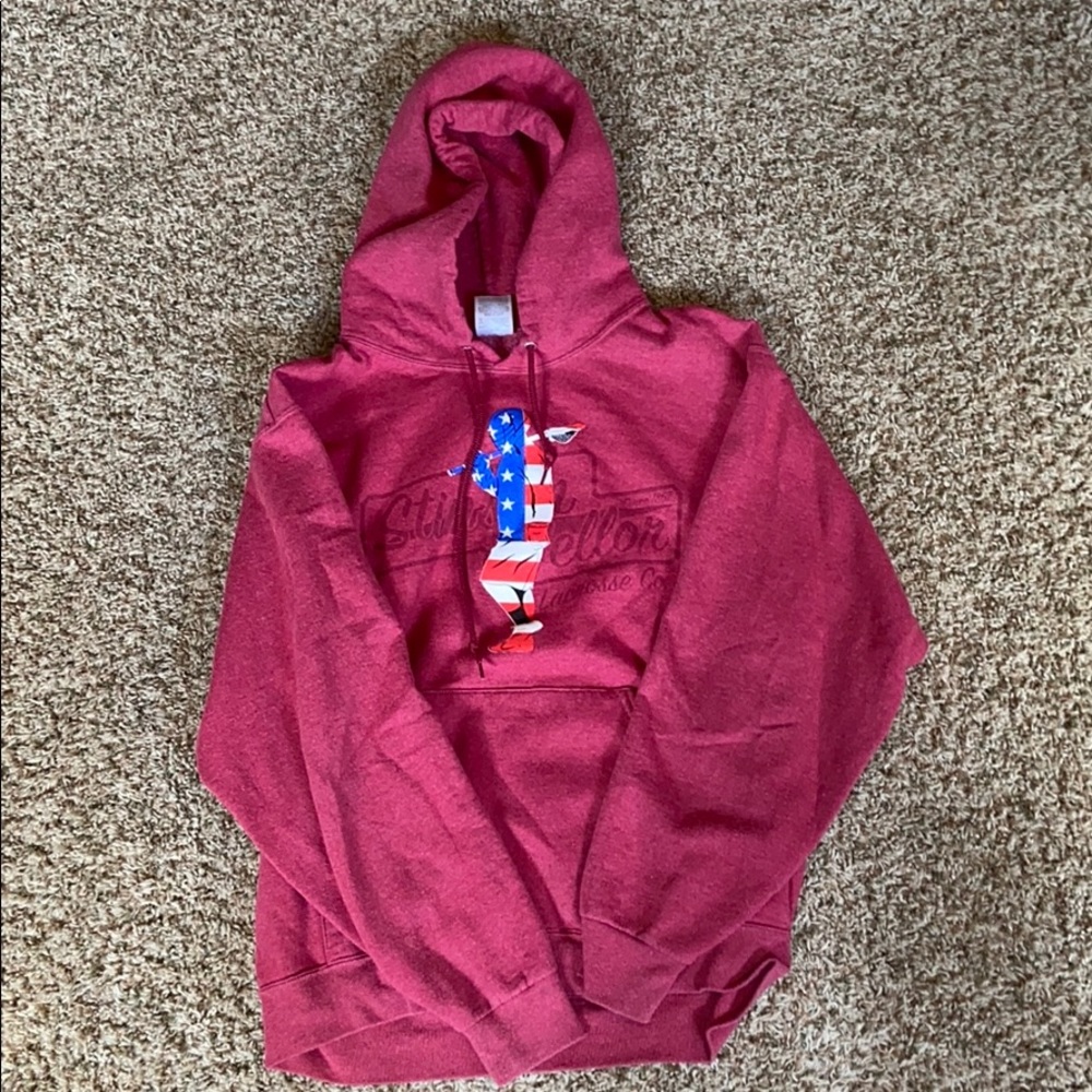 Red Stinson Mellor lacrosse co. Hoodie